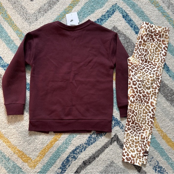 Nike Sweatshirt and Leggings 2-Piece Set 6X 6-7 Years NWT - Picture 2 of 5